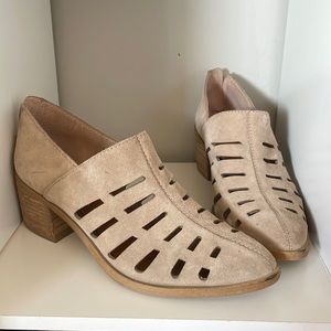 Tan Suede Booties